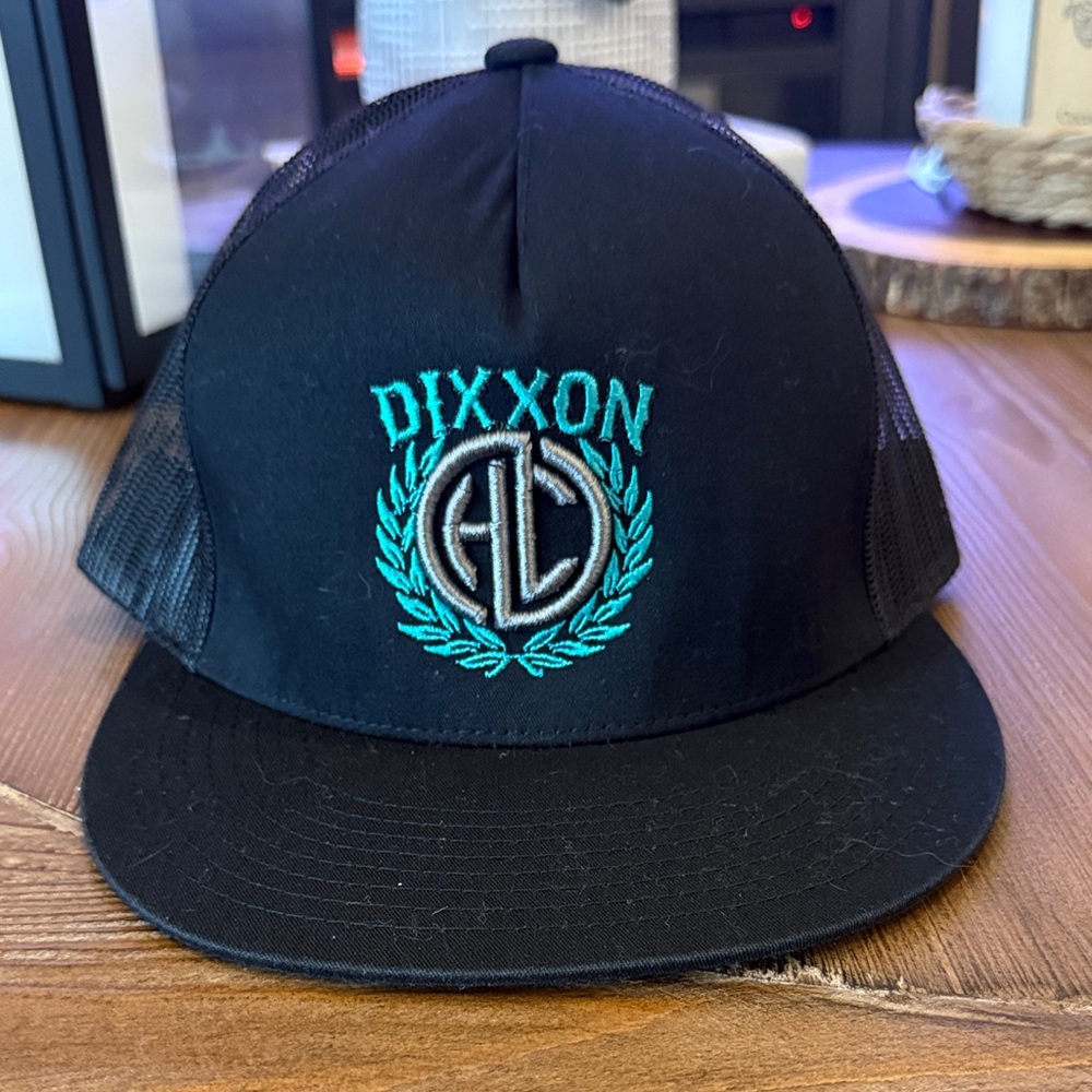DIXXON Havasu Crew Collab Black and Teal Trucker Hat